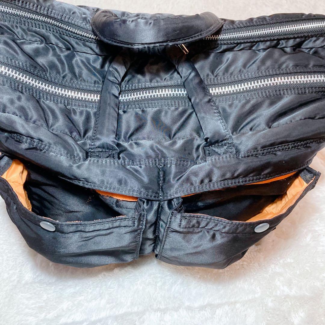 美品 PORTER TANKER 二層式 2way ショルダバッグ 大容量