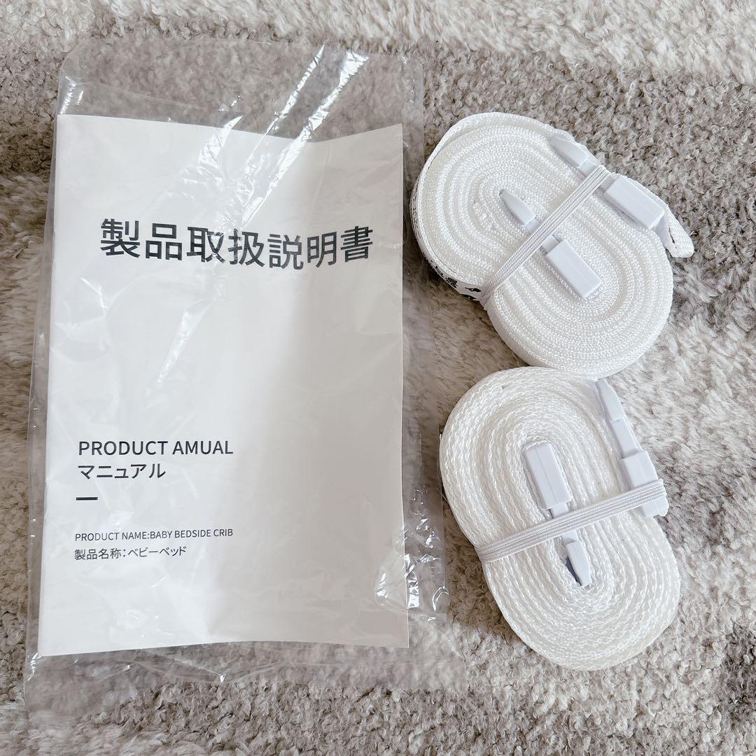 【美品】HZDMJ ベビーベッド グレー