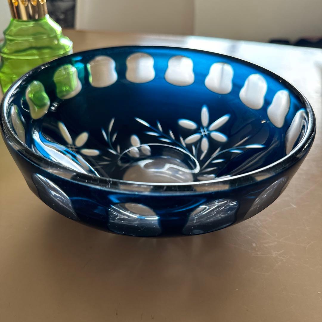 薩摩切子　ガラス　大鉢