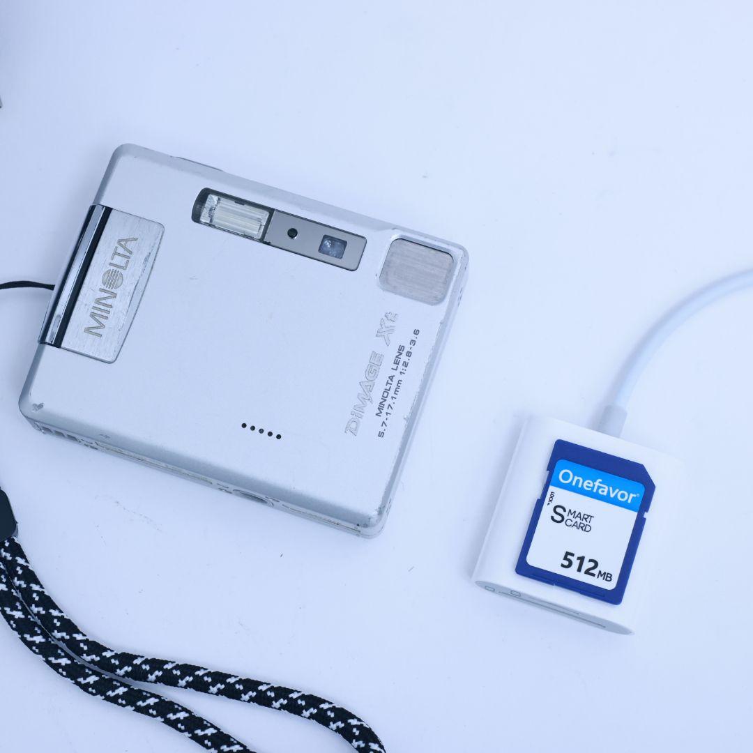 スマホ転送可 MINOLTA デジタルカメラ メモリーカード他付 コンデジ