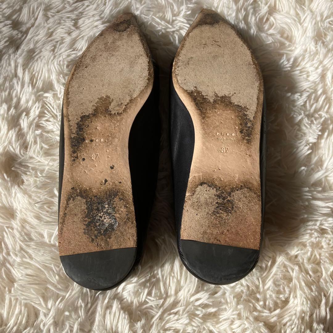 ★グッチ★ホースビット★ローファー★フラットシューズ★621161★ブラック★