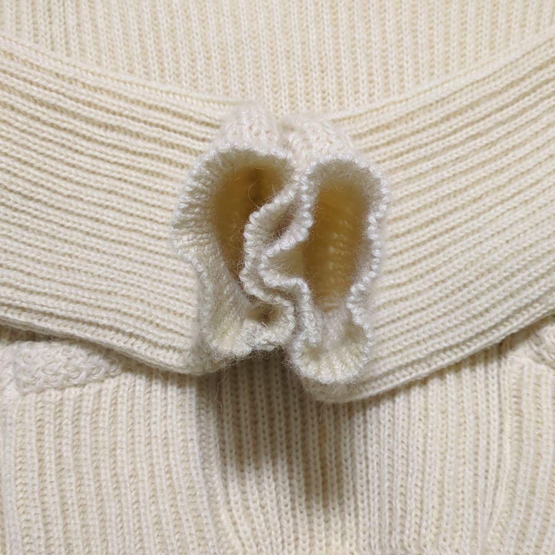 BUTCHER PRODUCTS♦ショールカラー ニット セーター 生成り 40