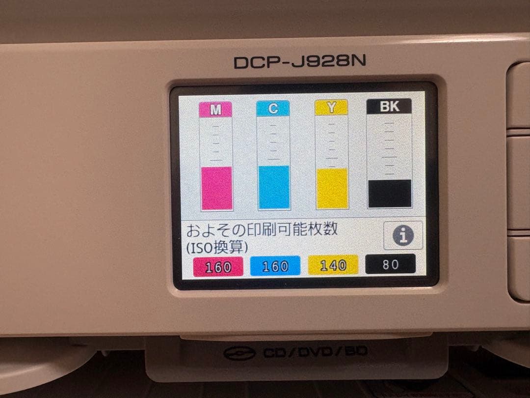 【印刷枚数182枚】DCP-J928N-W