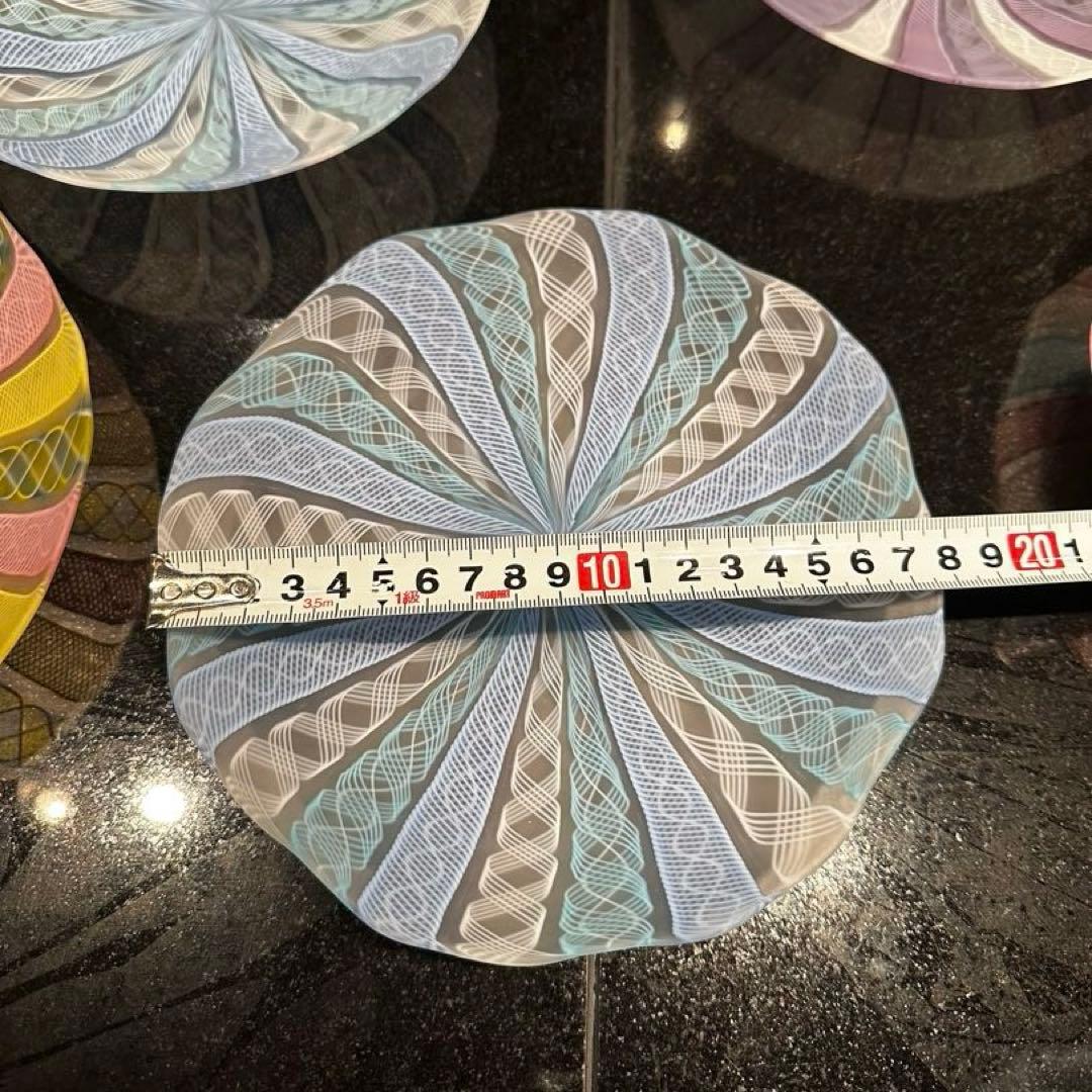 藤田喬平　手吹ヴェニス　皿