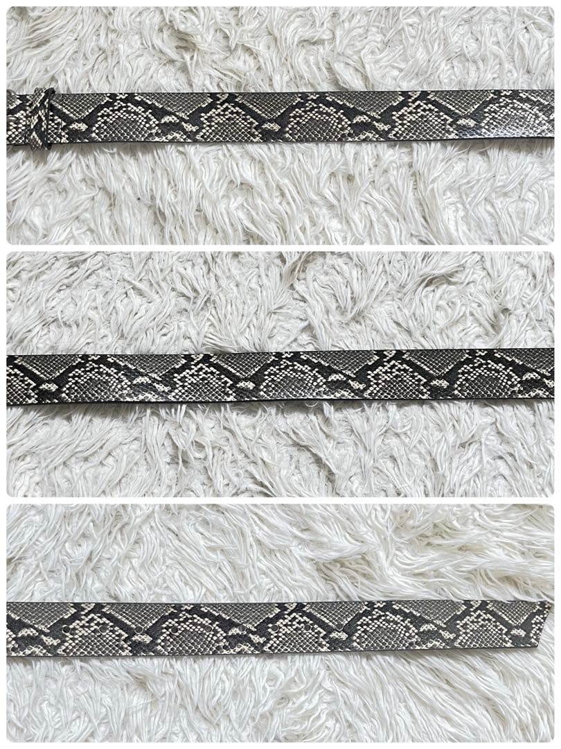 未使用級　tricot COMME des GARONS パイソン　レザーベルト