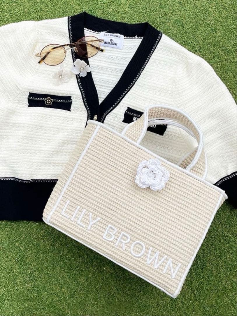 「限定カラー」「LILY BROWN×MARY QUANT」ジュートロゴトート