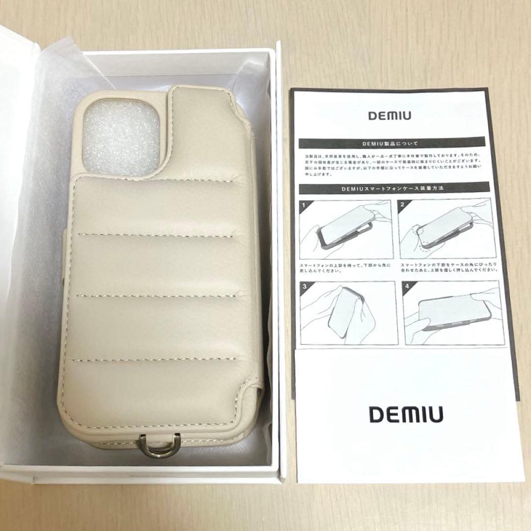 DEMIU BALLON バロン ドゥ iPhone16 レザーケース ベージュ