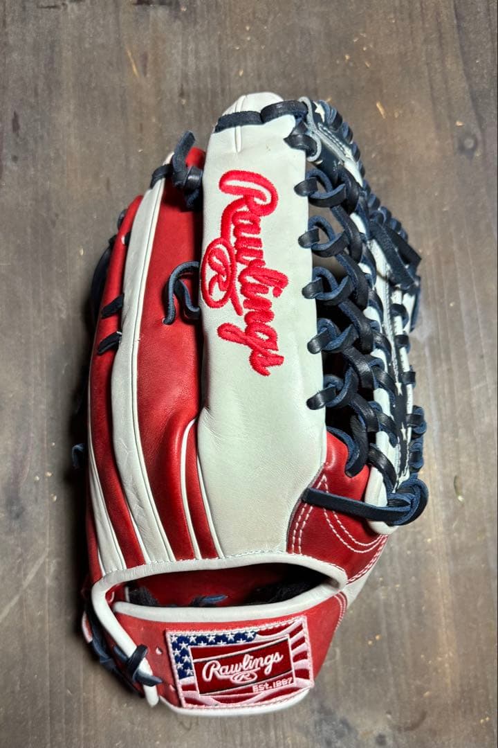 Rawlings グローブ 軟式 外野手用 アメリカ国旗デザイン