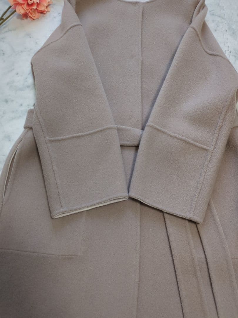 FRAY I.D 　ウールカシミヤバイカラーリバーコート