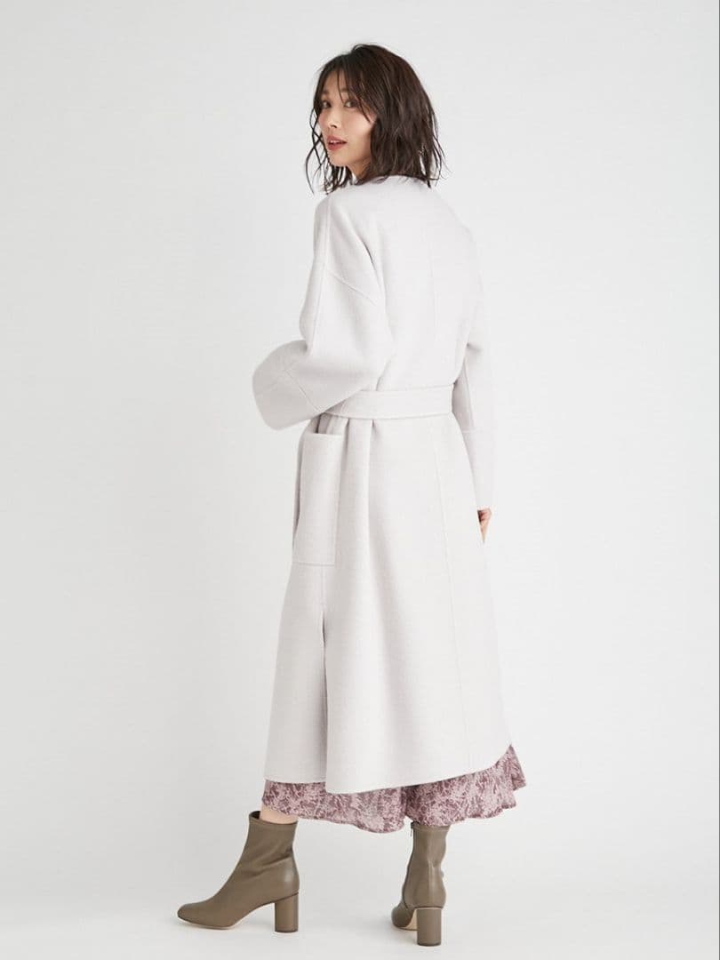 FRAY I.D 　ウールカシミヤバイカラーリバーコート