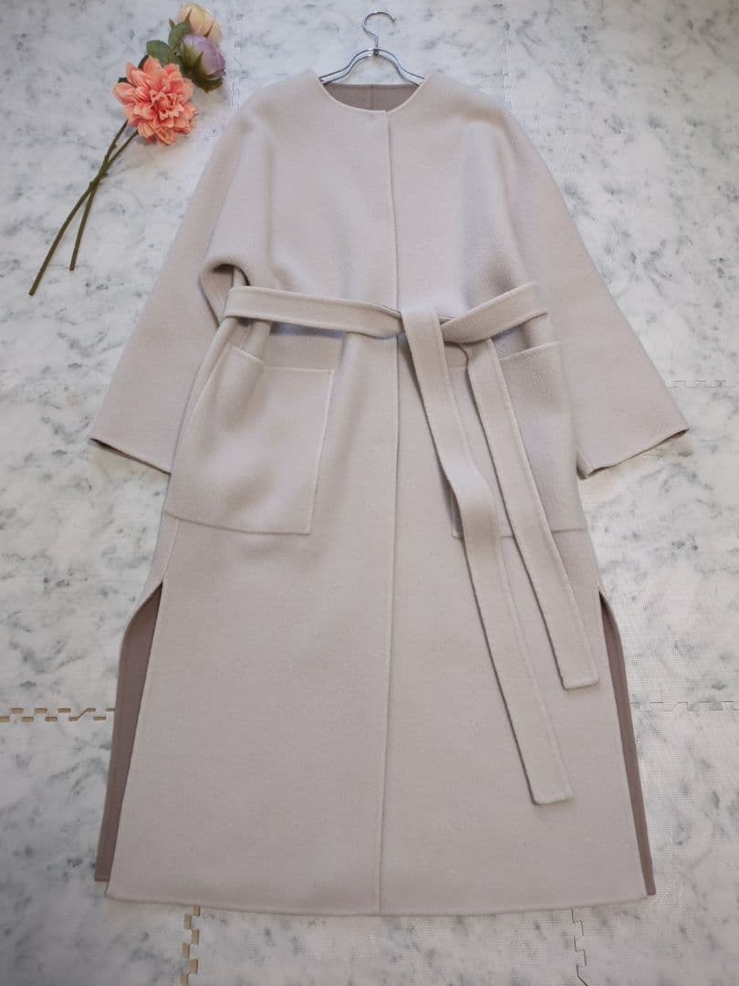 FRAY I.D 　ウールカシミヤバイカラーリバーコート