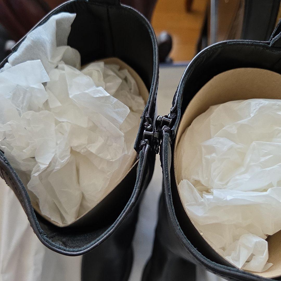 新品 NAPOLEONI ブラック ロングブーツ 38