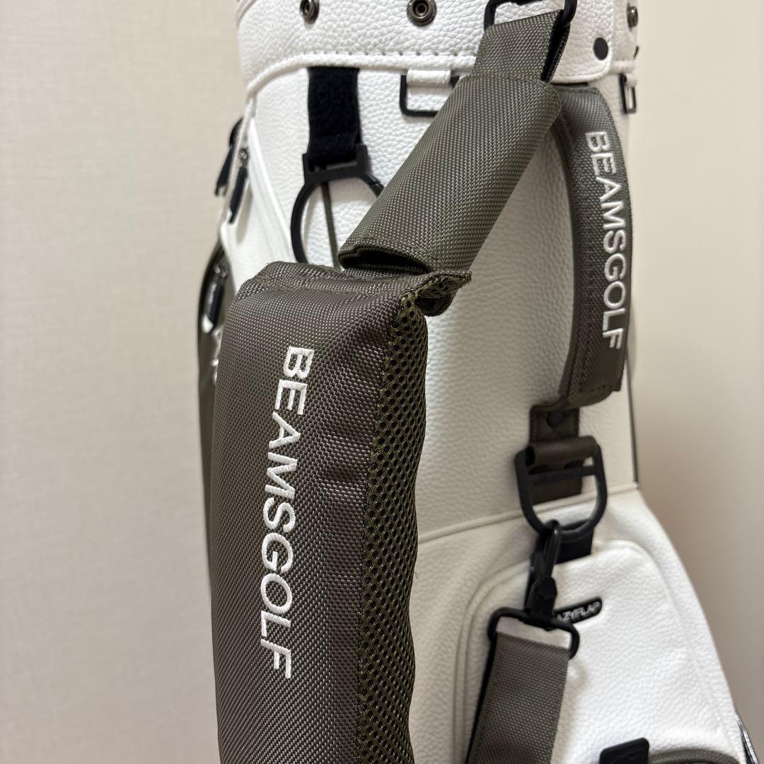 BEAMS GOLF バイカラー　エイトハーフ　キャディバッグ　自立式