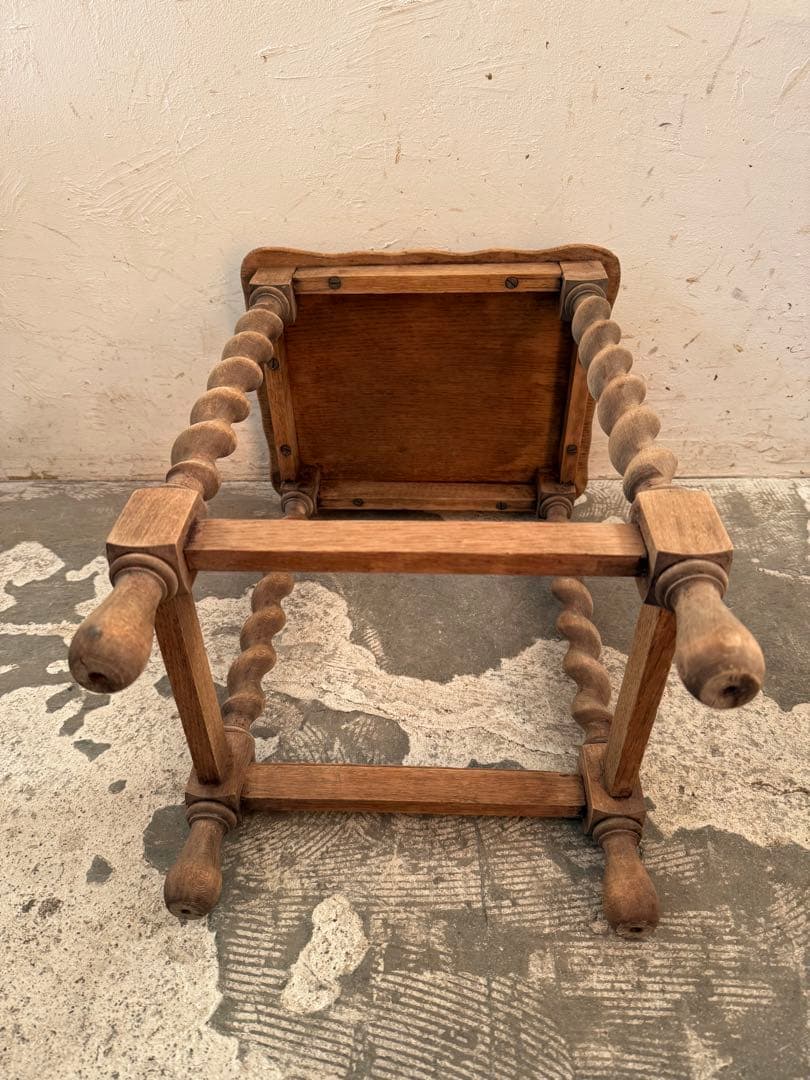 ビンテージ　サイドテーブル ベッドサイドテーブル　小　剥離