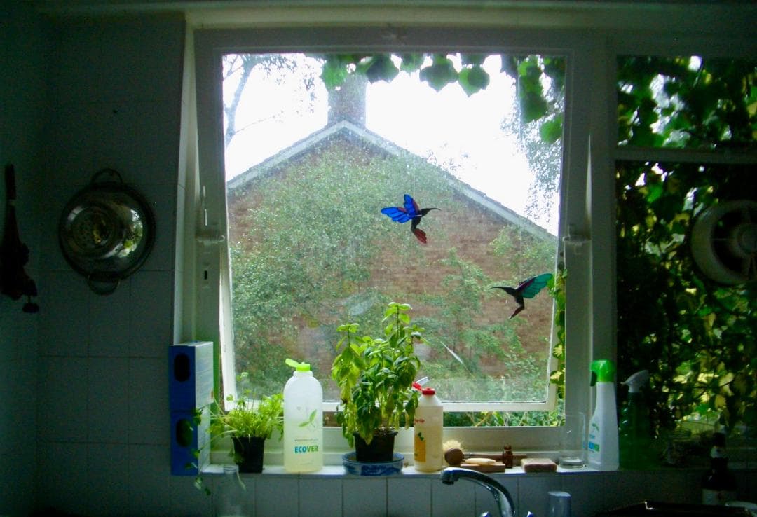 a*u様 ヴィンテージ　ハチドリ　ハミングバード　アメリカ製　ステンドグラス　モ