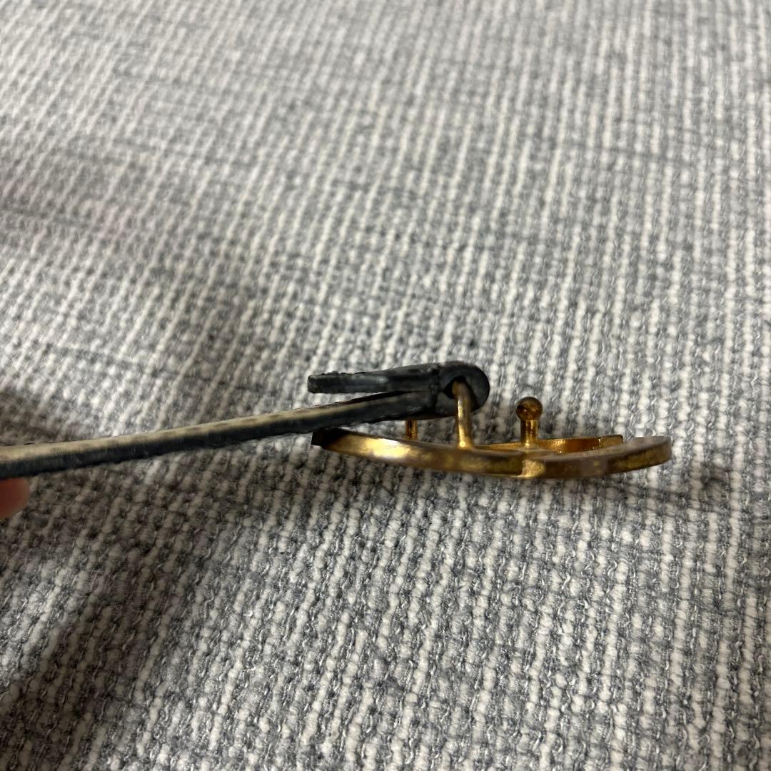 【きざき】CHANEL ブラックレザーベルト サイズ65