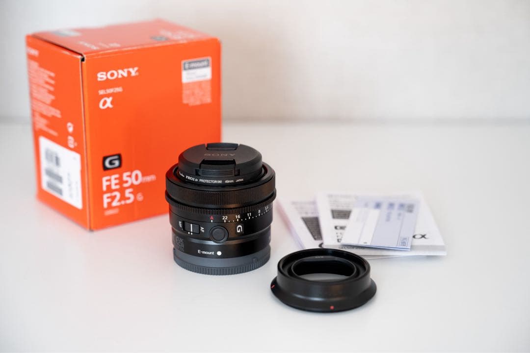 美品☆ ほぼ未使用 レンズ SONY FE 50 F2.5G SEL50F25G