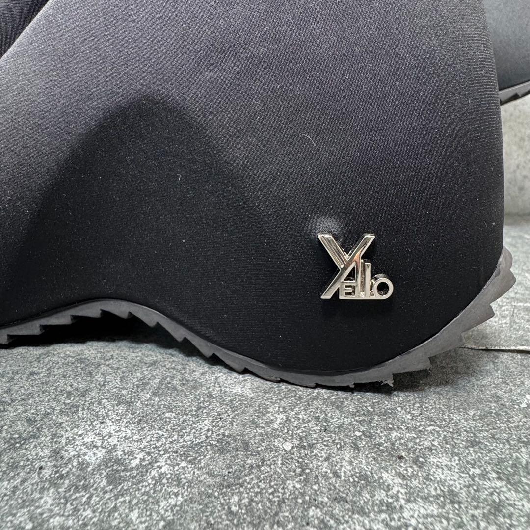 靴 YELLO TOKYO BLACK PLATFORM SHORT BOOTS M