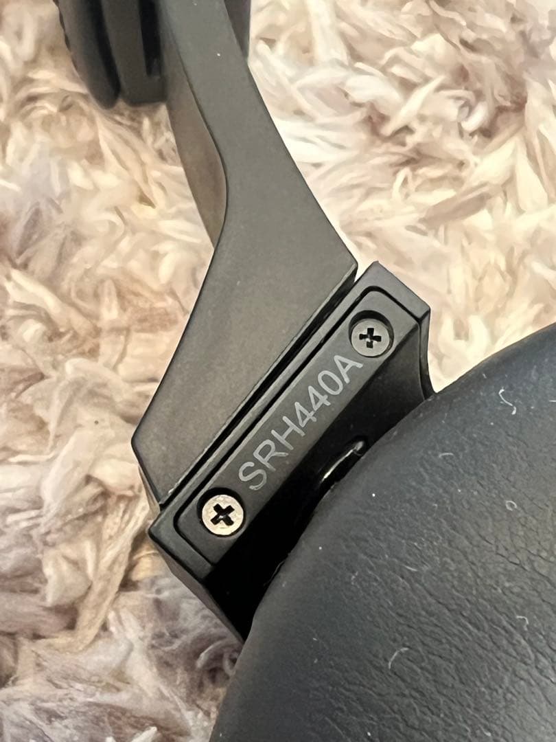 【美品】SHURE SRH440A 有線ヘッドホン ブラック