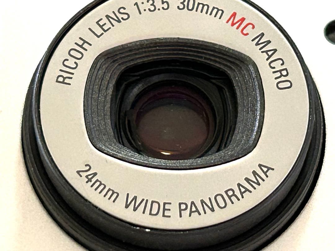 【動作〇】RICOH R1s フィルムカメラ シルバー　専用本革ケース付き