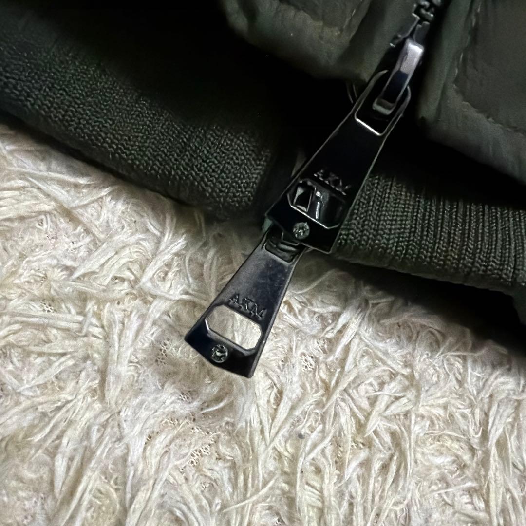 AKM Contemporary ダウンジャケット M カーキ 美品 フード付
