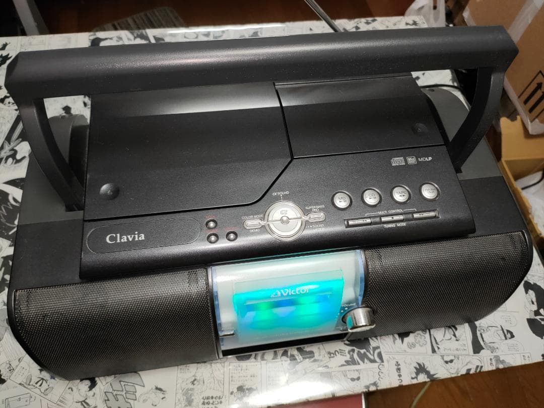 ビクター CD/MDラジカセ Clavia RC-L1MD-B black