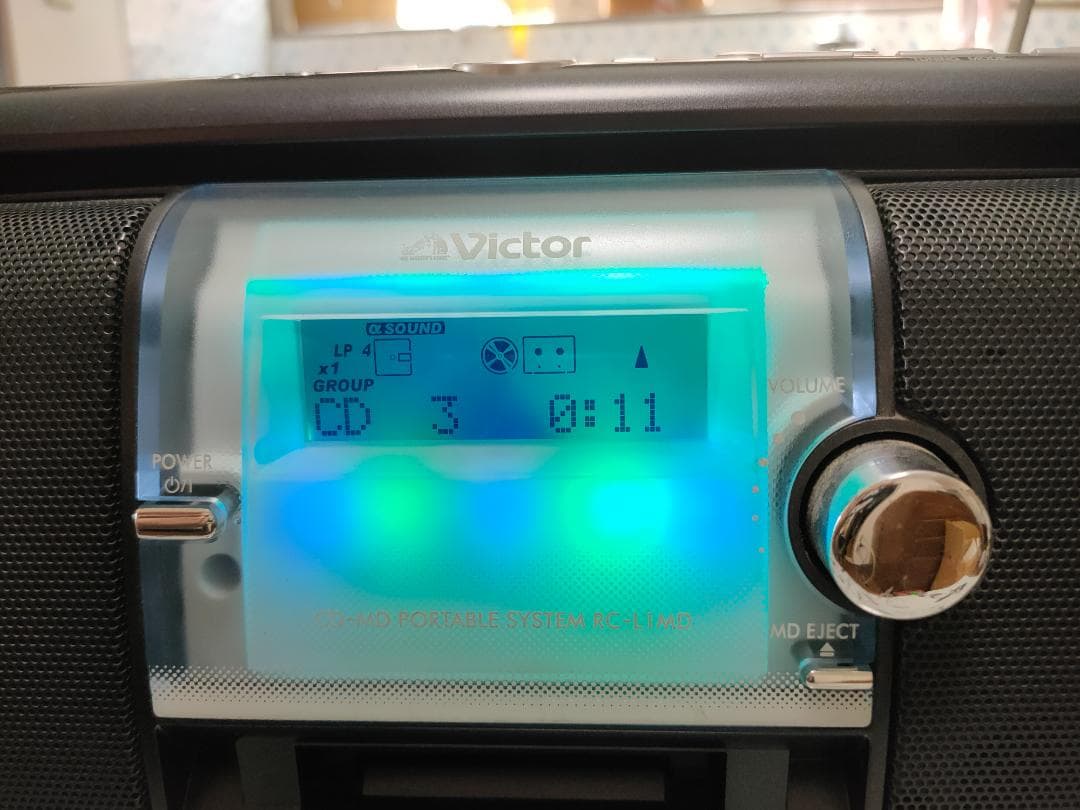 ビクター CD/MDラジカセ Clavia RC-L1MD-B black