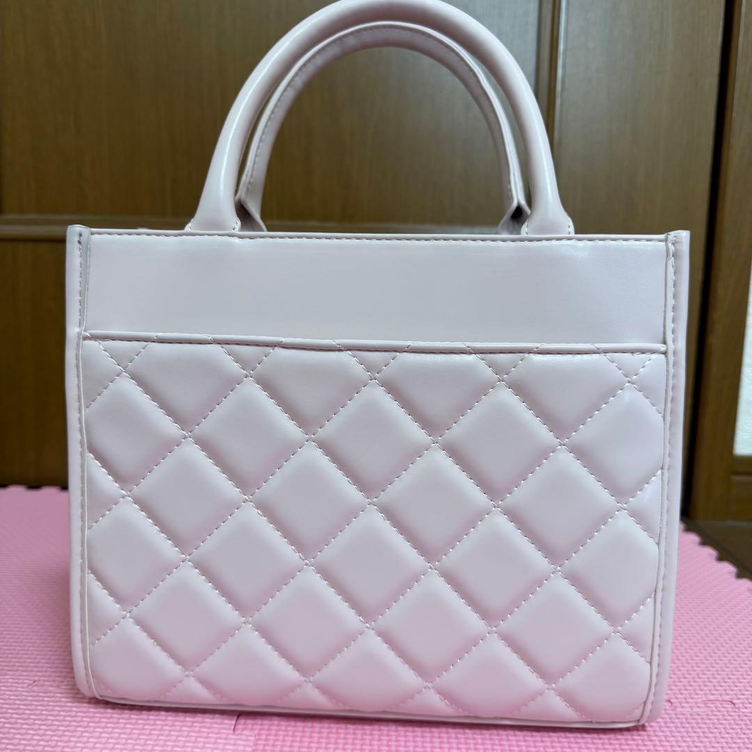 pium フロントフリルキルティング2wayトート