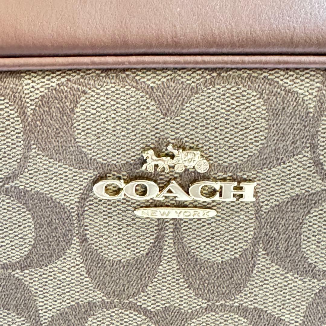 新品 COACH コーチ ベージュ ショルダーバッグ