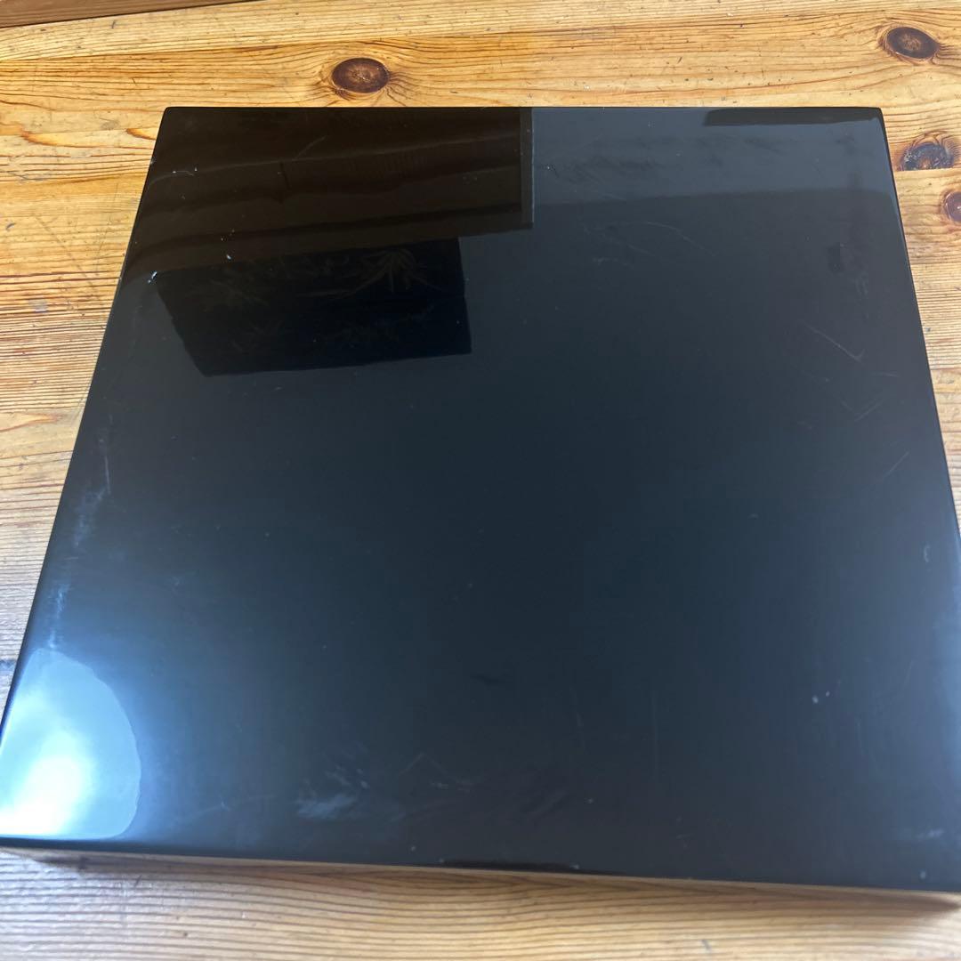 希少　輪島塗　輪島屋　高級漆器　沈金　二段重　金彩蒔絵　台付　伝統工芸　天然木