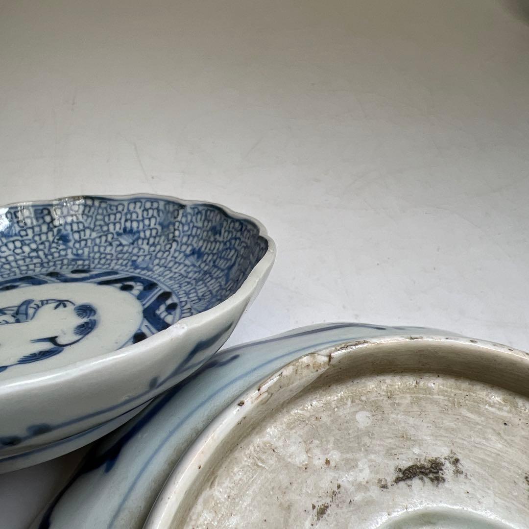 古伊万里　染付　蛸唐草等　東な7-1221①