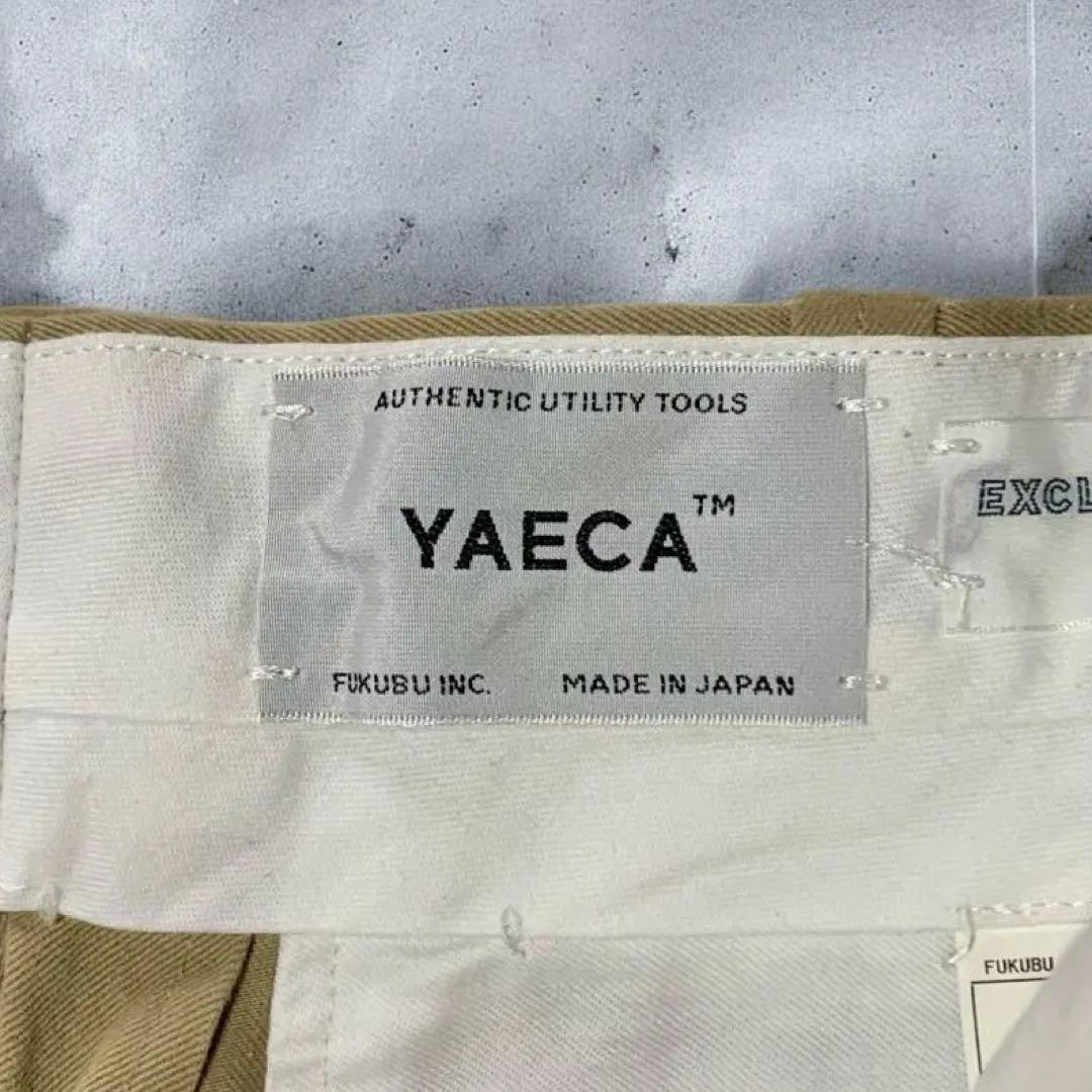 【人気】YAECA ヤエカ チノワイドパンツ カーキ 68603
