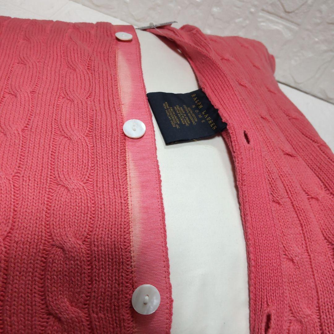 レア♪ラルフローレン・クッション・ケーブル編み・コットン・新品未使用