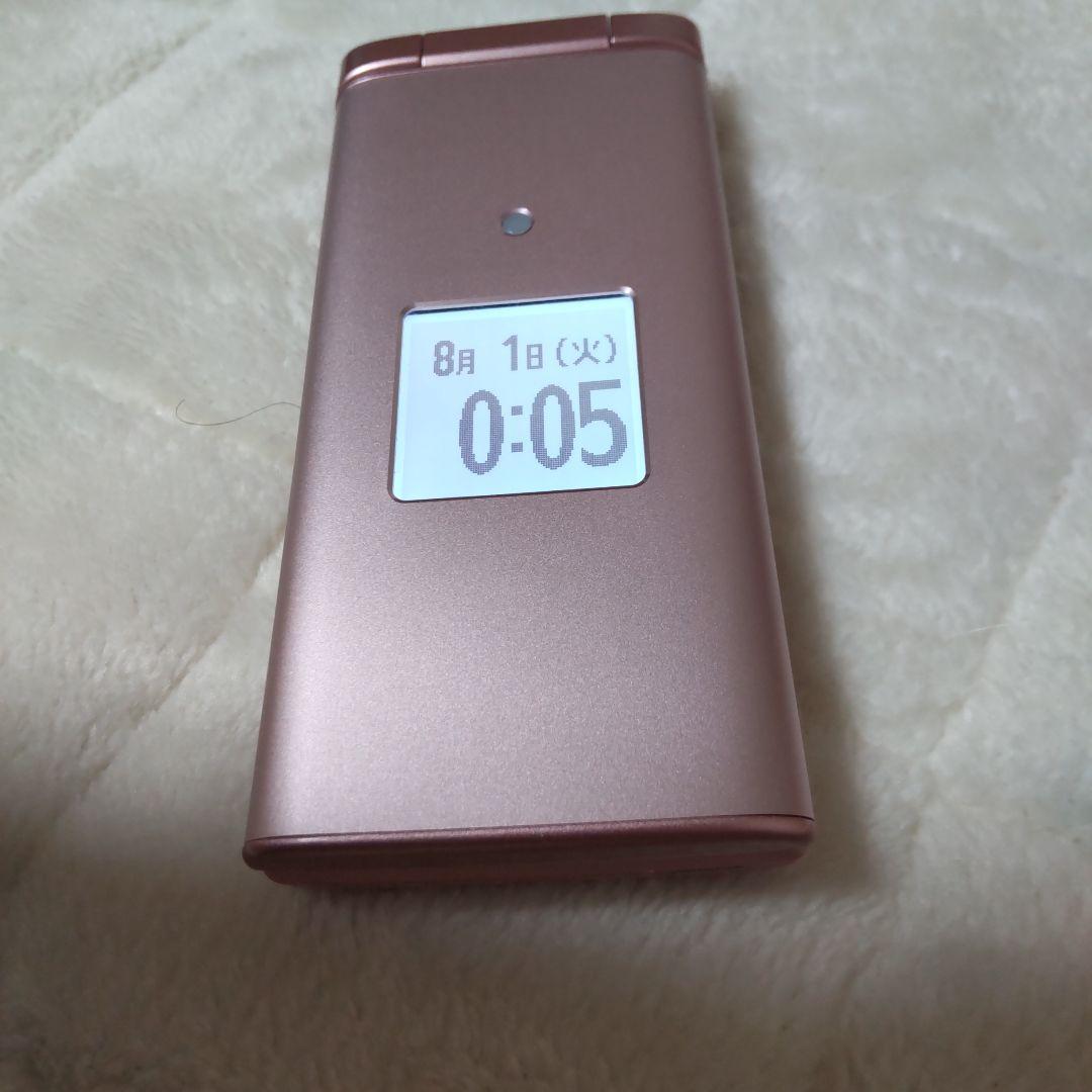 4G かんたんケータイ KYF36 ピンク SIMロック解除済み