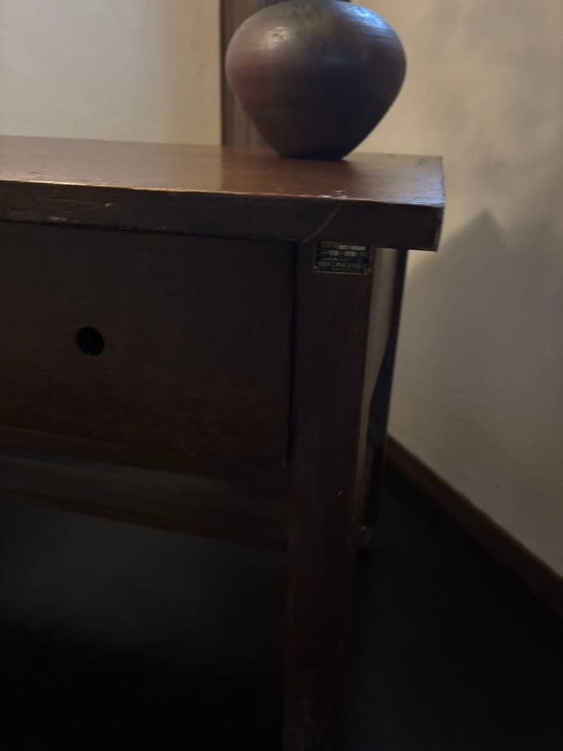 アンティーク　ディスプレイ台　作業台　キャスター付き　店舗什器