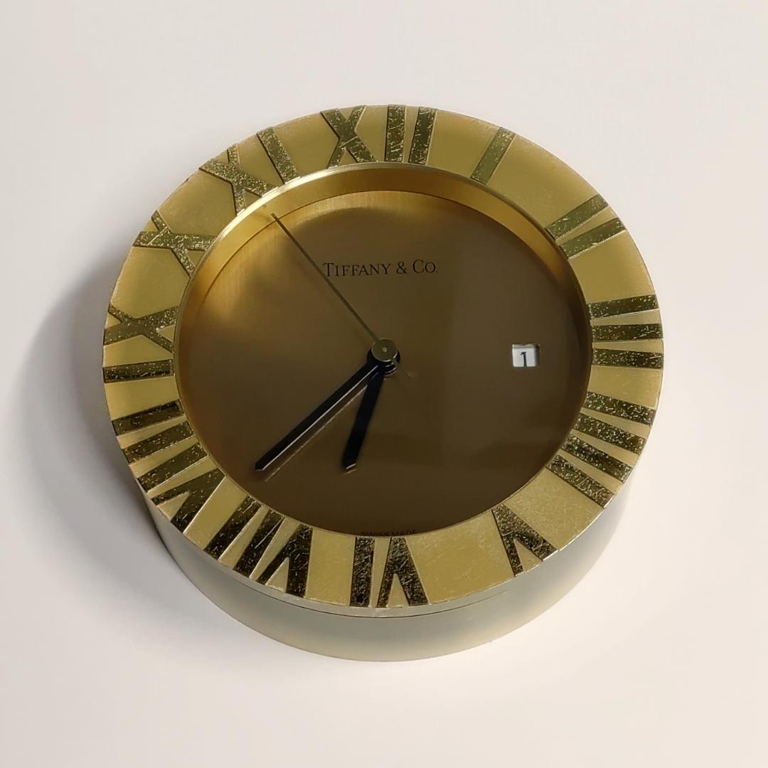【ジャンク】ティファニー TIFFANY アトラス クロック 置き時計