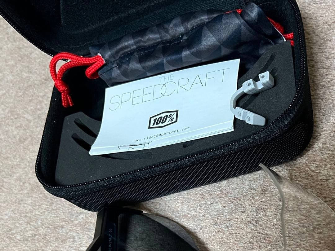100％　スピードクラフト　ブラック／クリア