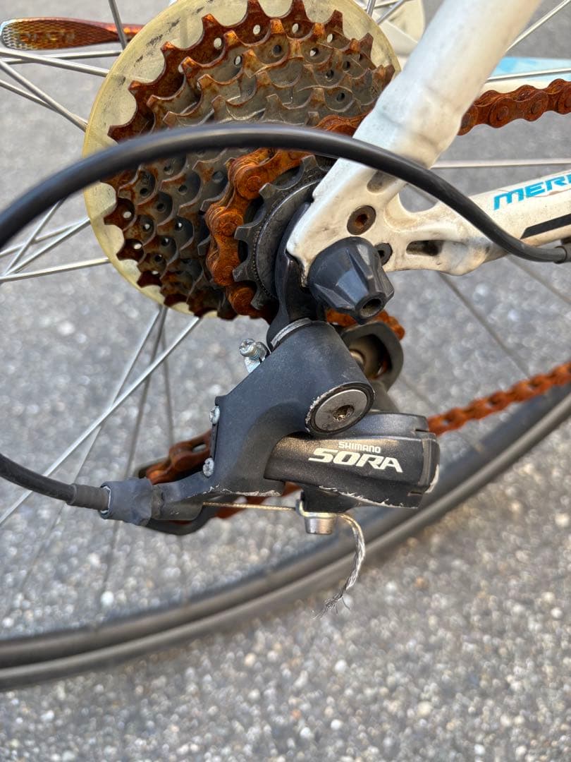 MERIDA Ride liteロードバイク ホワイト/ブルー