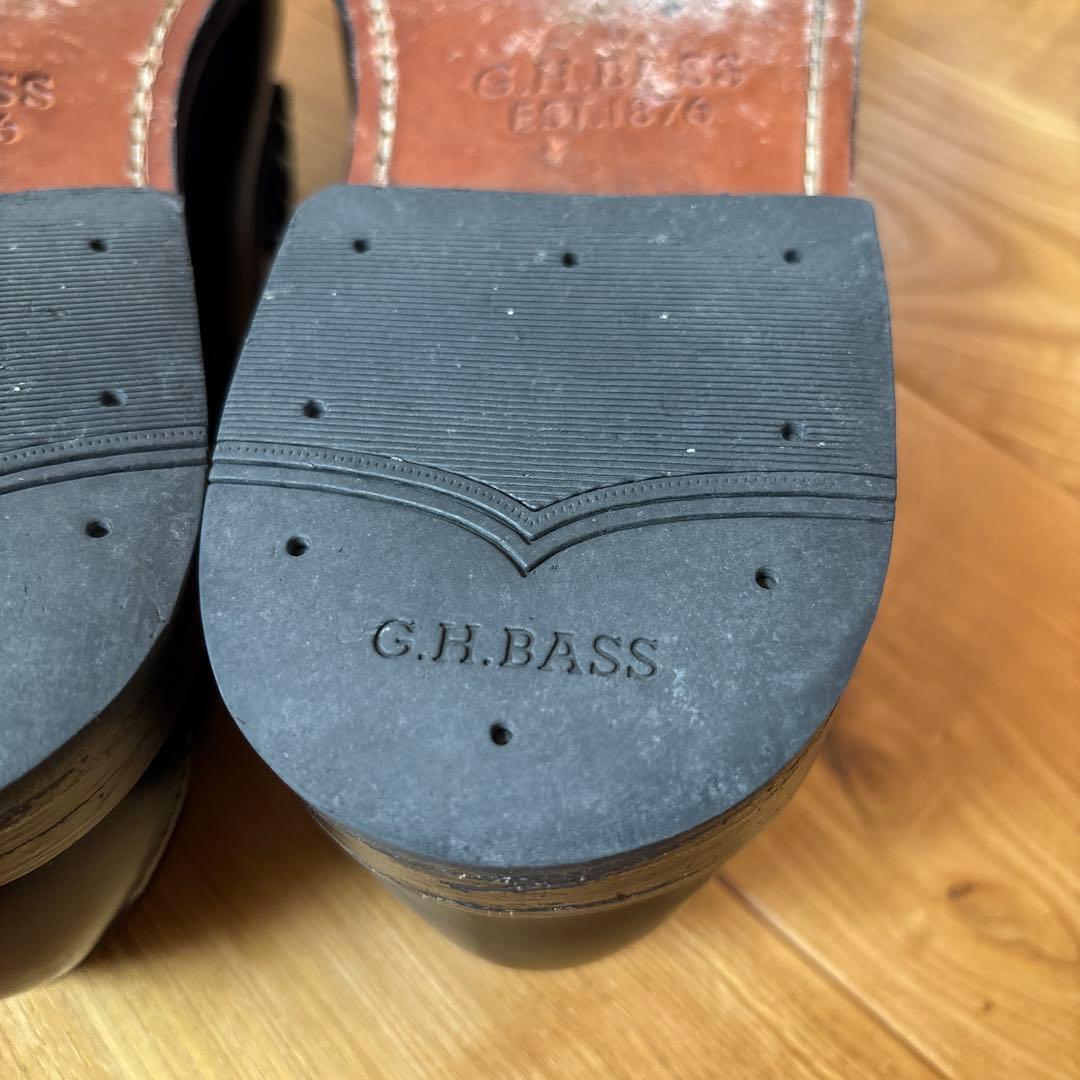 G.H. Bass LARSON ブラック ローファー　uk7 us8