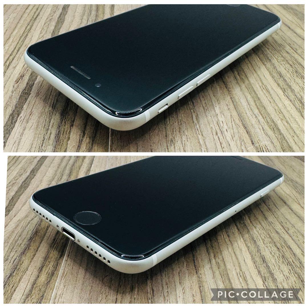【美品】iPhoneSE2 ホワイト 128GB SIMフリー 新品大容量電池