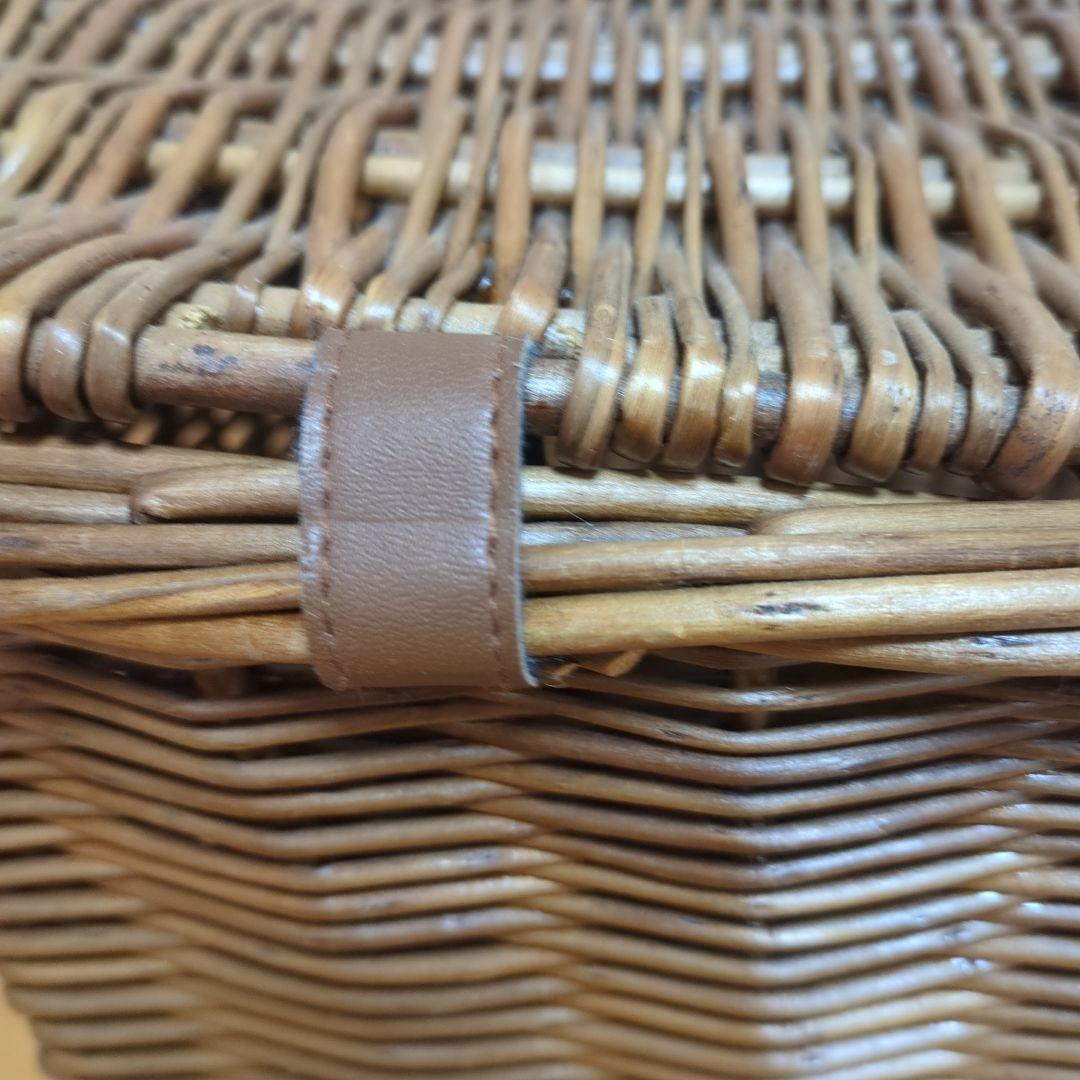 ⭐knick knacks ラタン蓋付き籠　バスケット 大