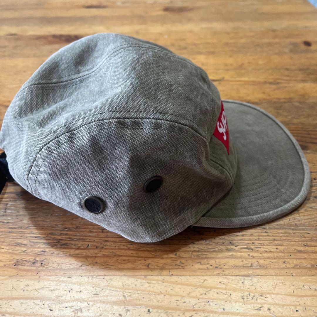Supreme カーキ ロゴキャップ