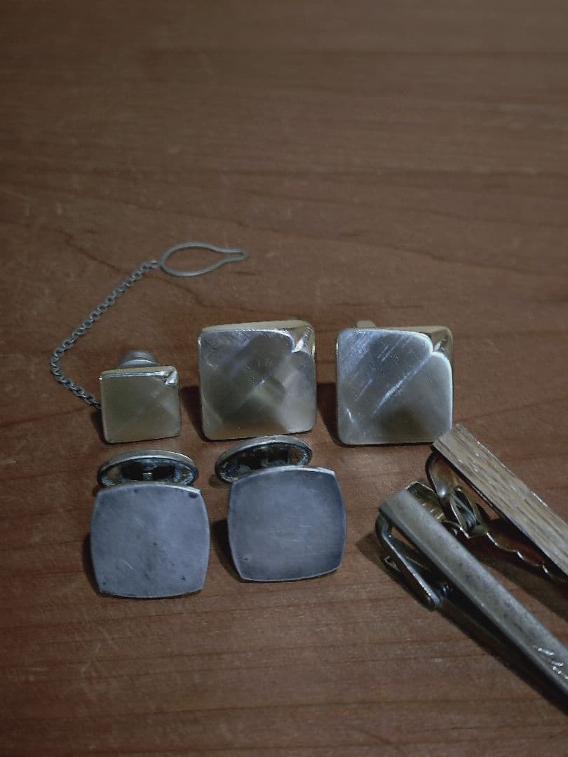 銀製 タイピン カフス