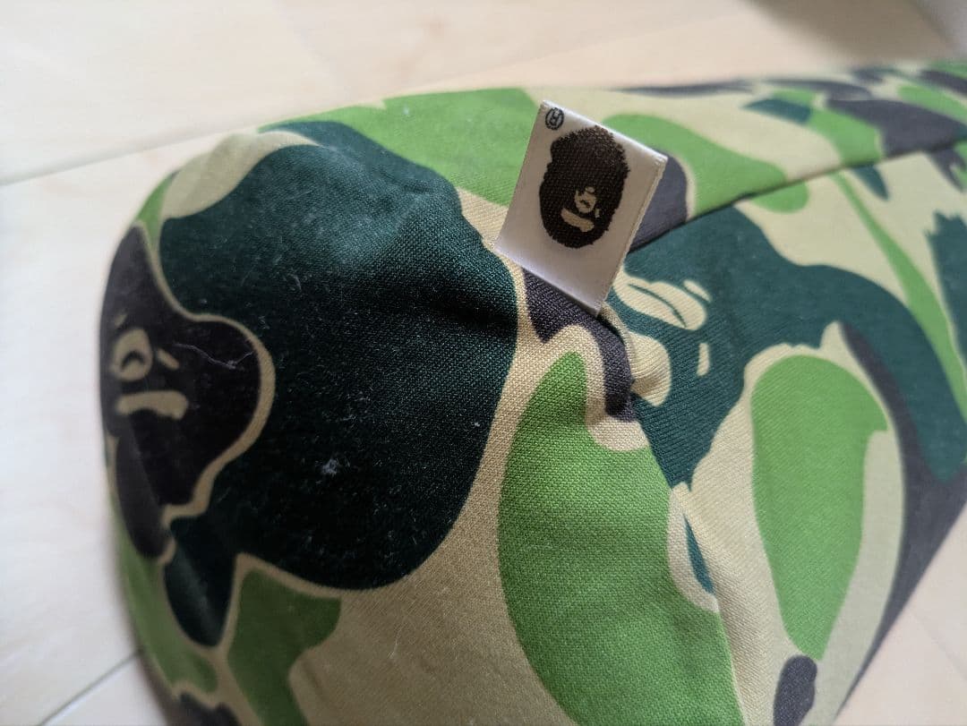 【A BATHING APE】迷彩柄 ロングクッション