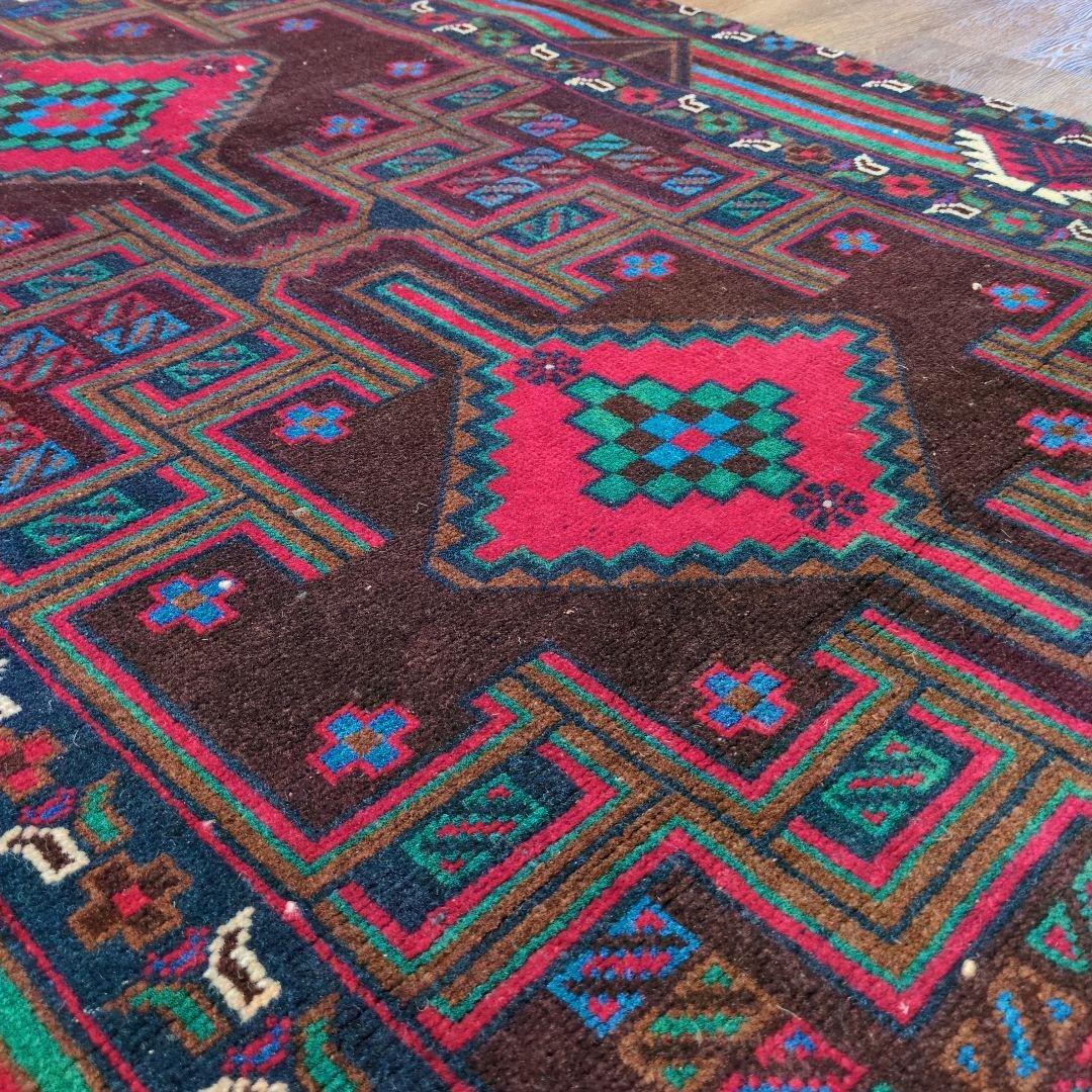 ヴィンテージラグ　トライバルラグ　バルーチ　アフガニスタン絨毯