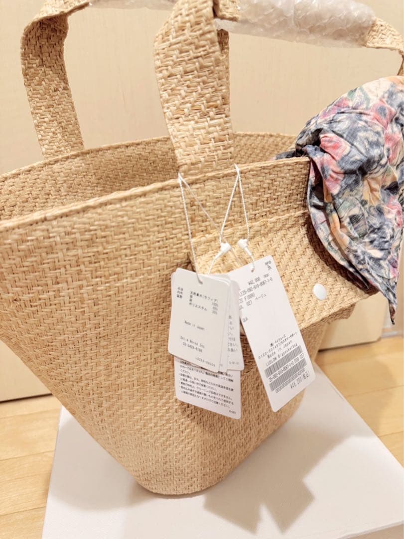 LUDLOW かごバッグ スカーフ付き 新品