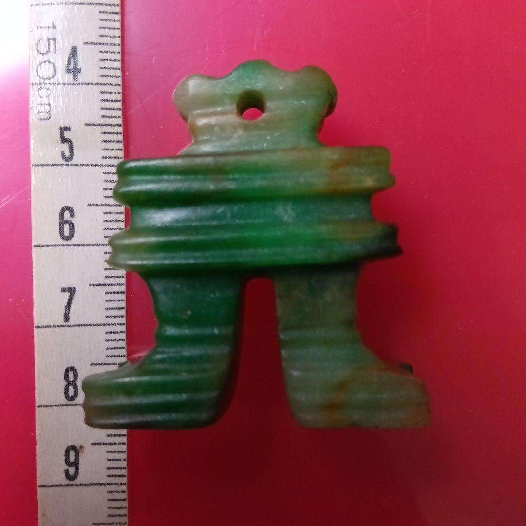 綿刈様、専用でございます。　古墳時代　骨董　歴史史料　勾玉　極上翡翠琴柱形石製品