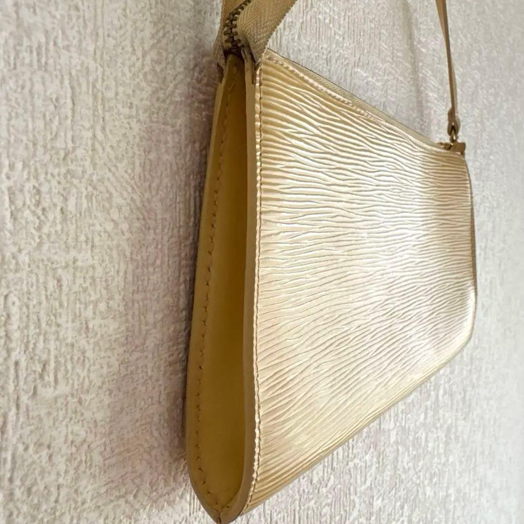 【廃番品】ルイヴィトンエピ｜アクセソワールポシェット｜タッシリイエロー｜保存袋付