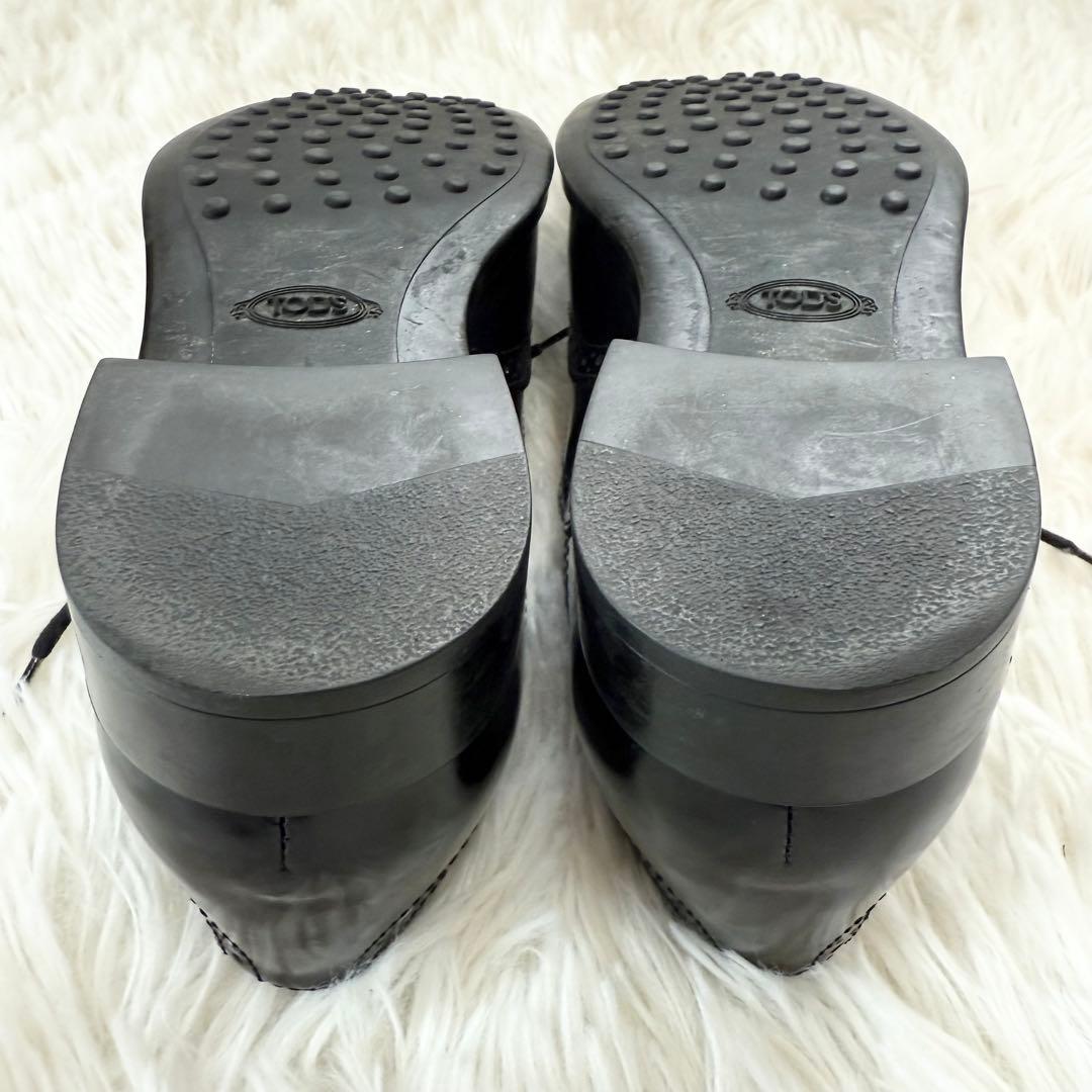 トッズ ウィングチップ オックスフォード レザーブローグ ブローギング シューズ