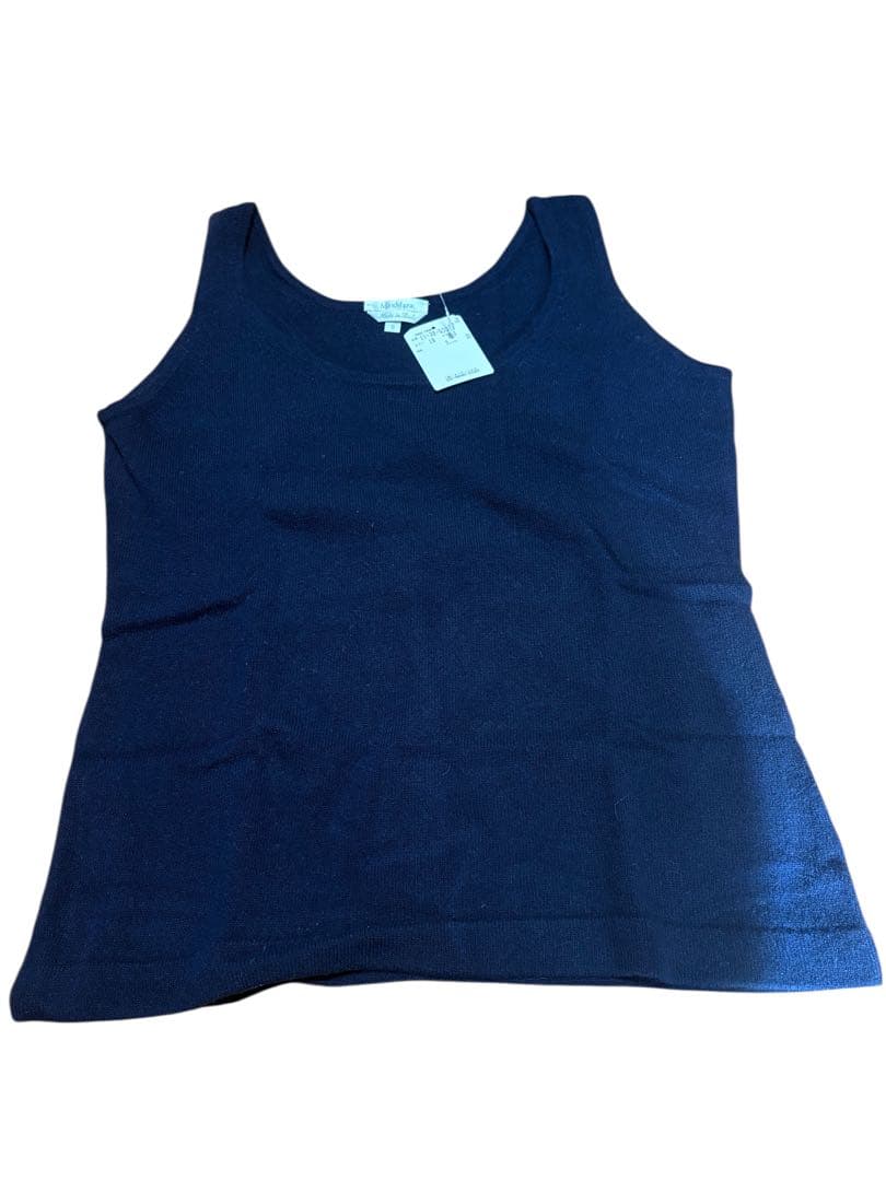 【新品タグ付】MaxMara カシミヤ混 アンサンブル セットアップ S 紺